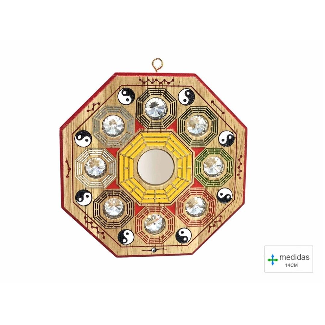 Bagua Madeira Yin Yang 14cm