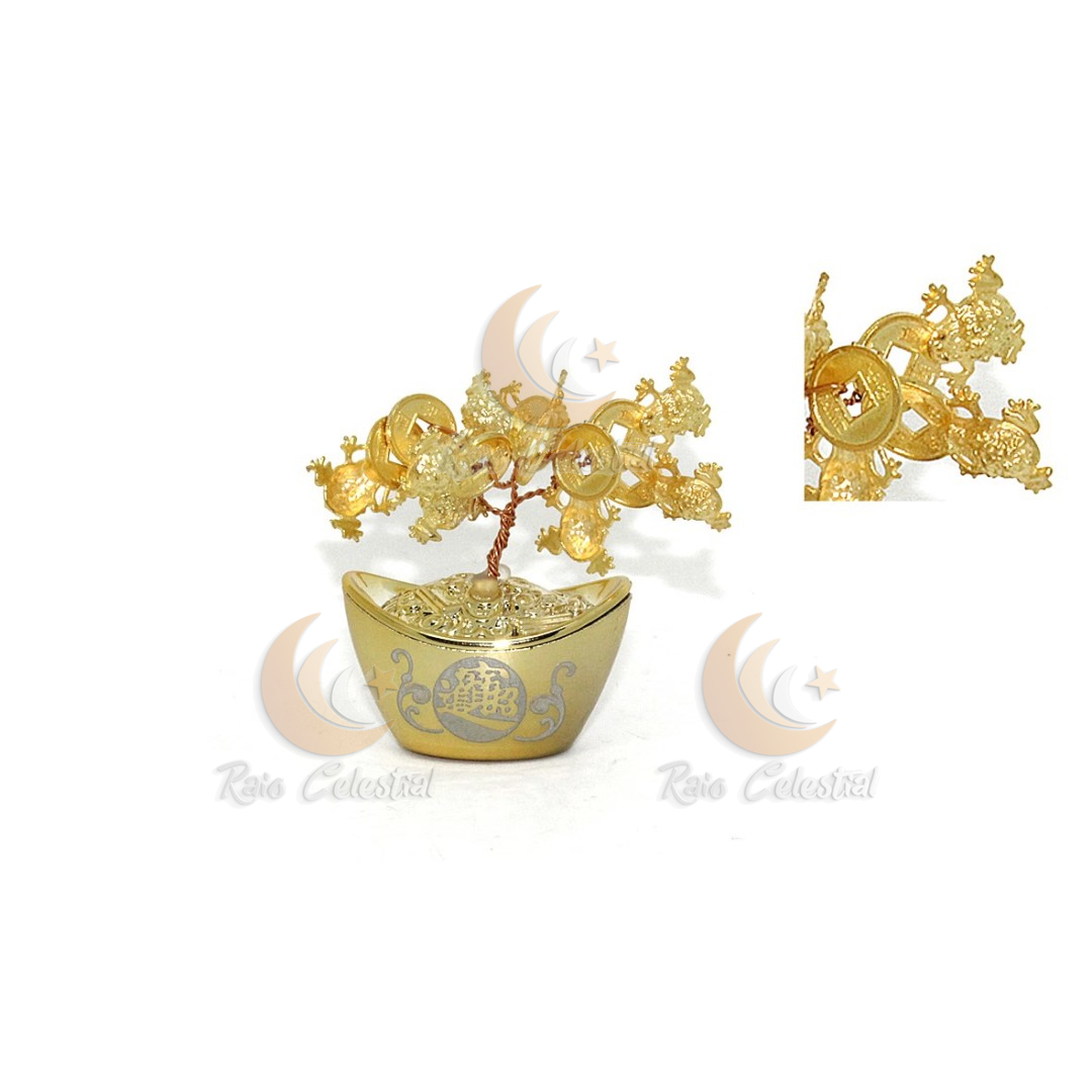 Arvore Sapo Kaeru M. Feng Shui 7x9cm