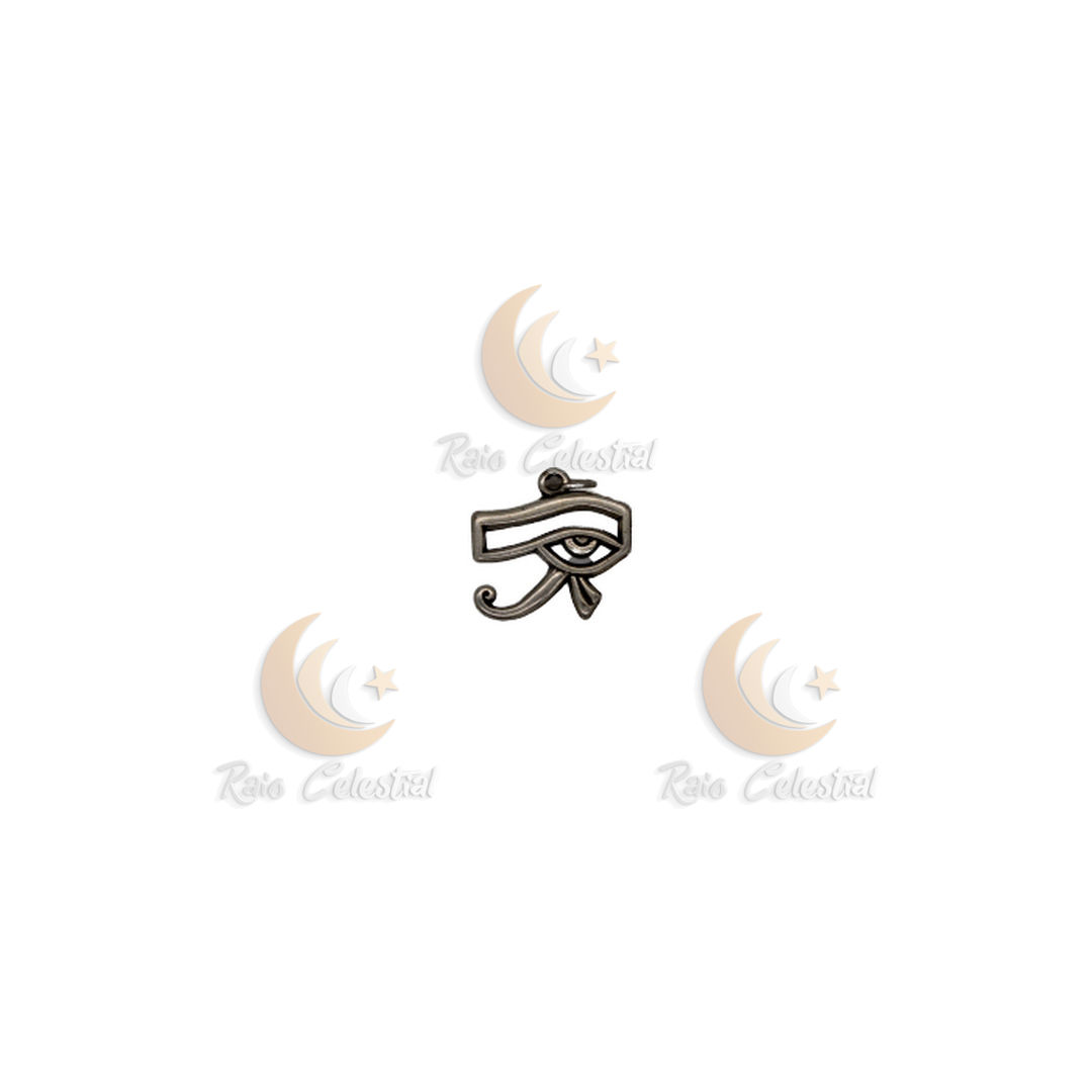 Olho de Horus prateado 3cm