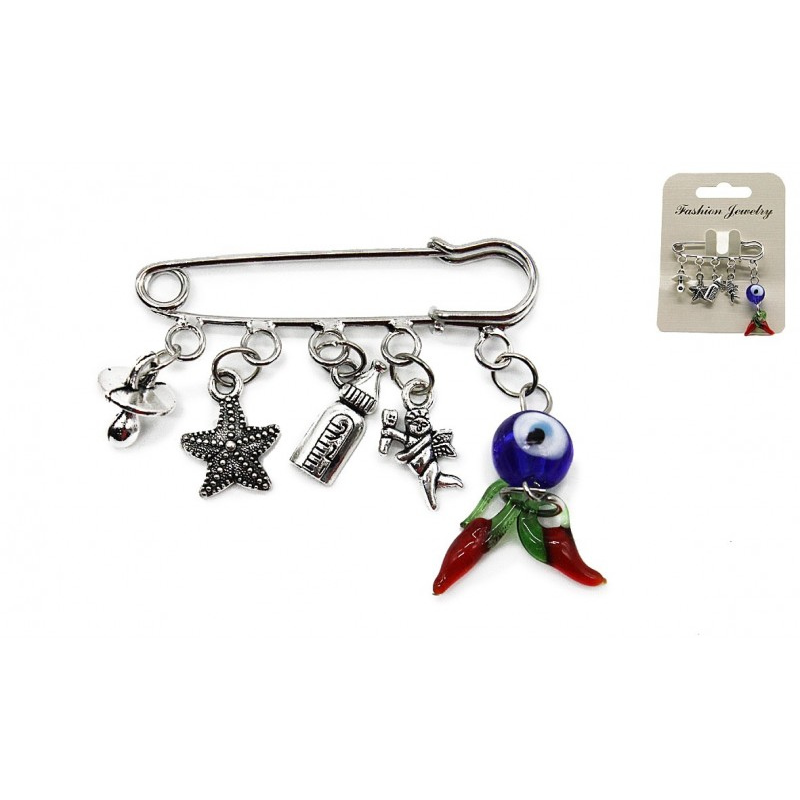 Alfinete Dama Olho Turco - B