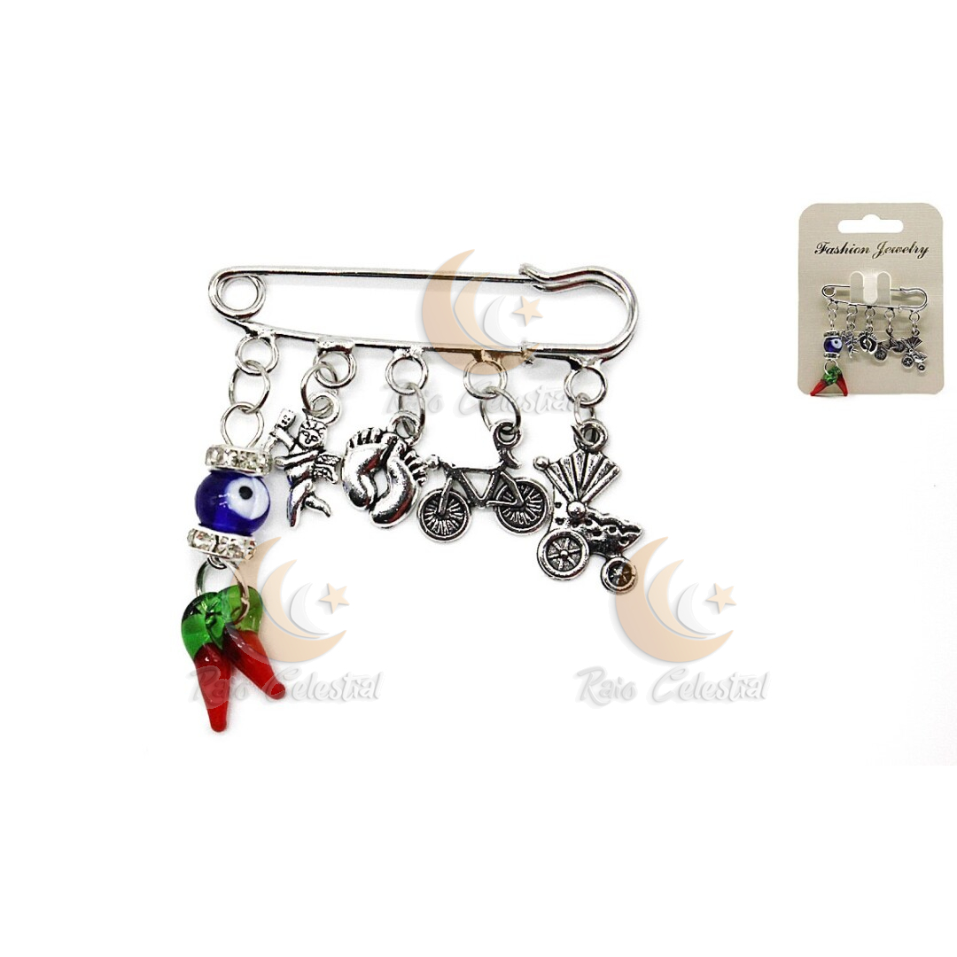 Alfinete Dama Olho Turco - A