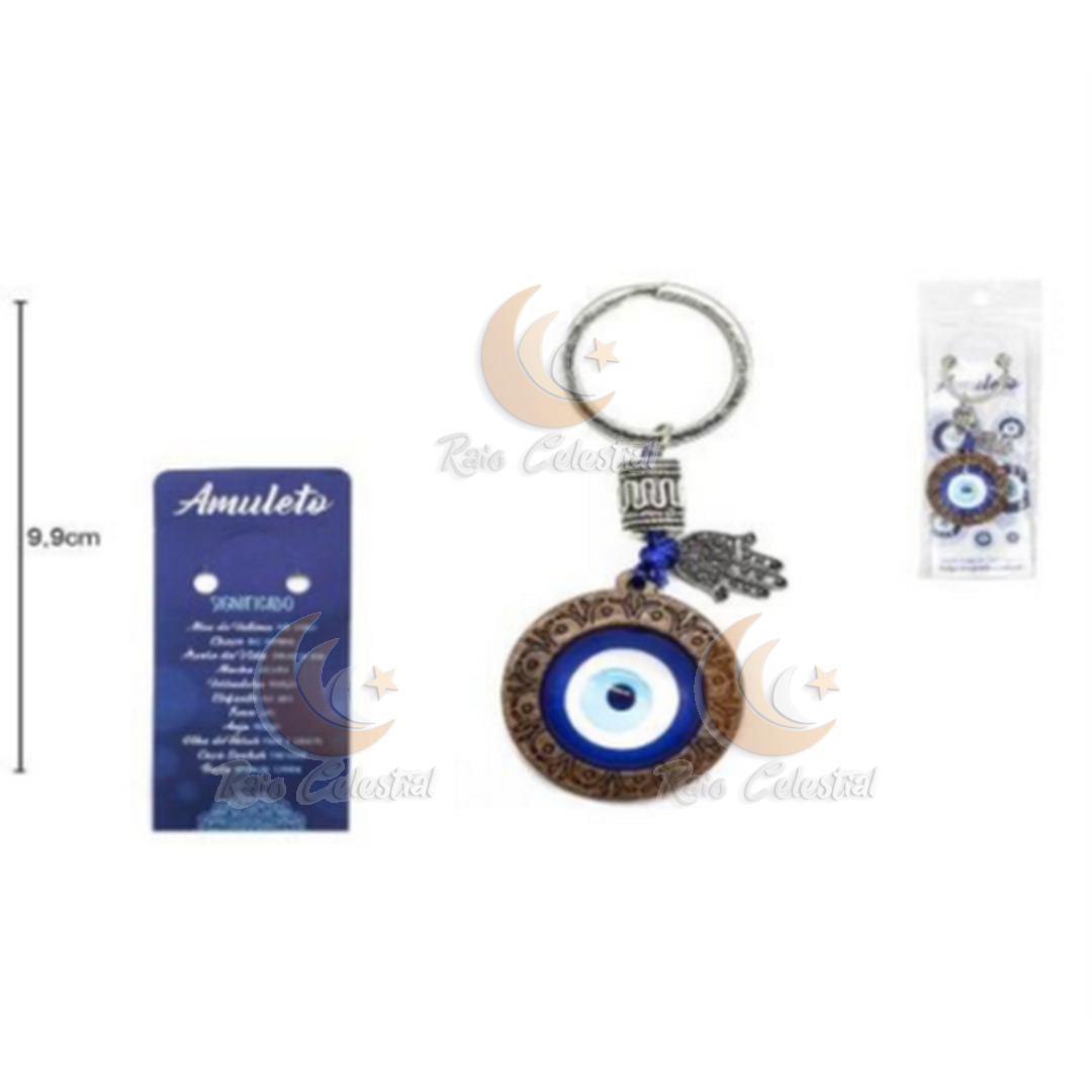 Porta Chaves Olho Turco - Mão de Fatima
