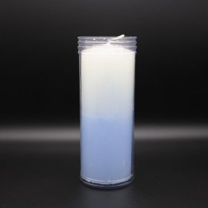 Vela Copo Branco/Celeste