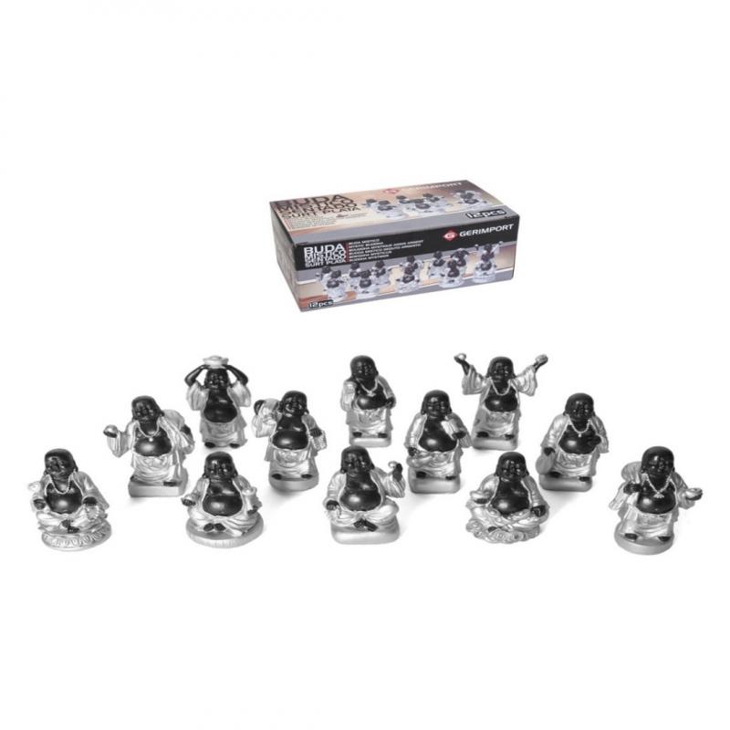 Buda Mistico Sentado Prata 9cm (12 unid)