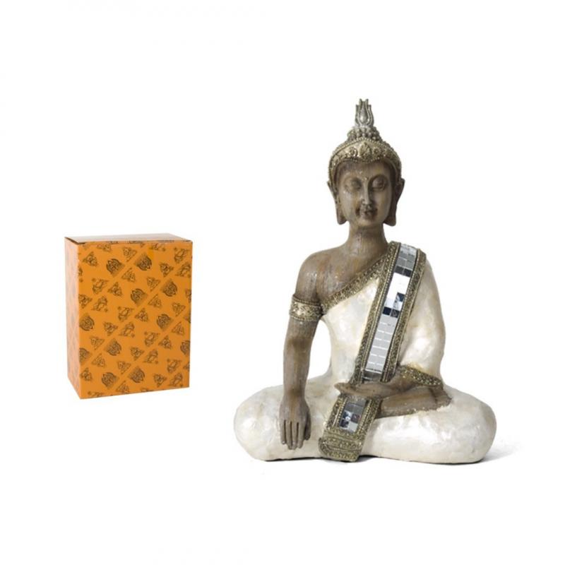 Buda Konri 30cm Cor Madeira