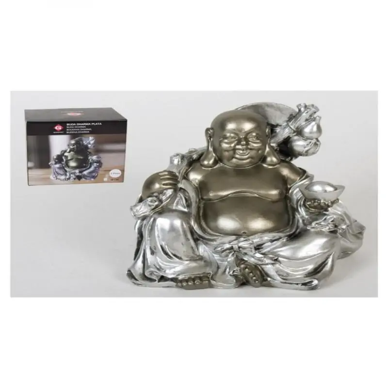 Buda Dharma 17cm Prata