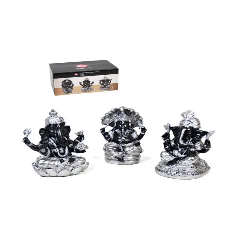 Ganesha 14cm Sort. Negro (6 unid)