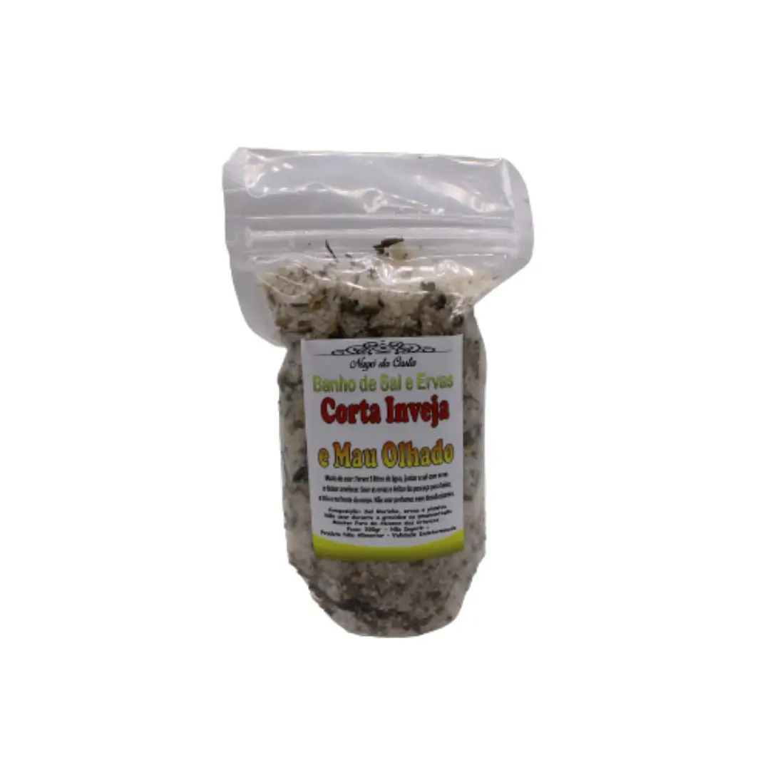 Banho Sal e Ervas Corta Inveja e Mau Olhado 300gr