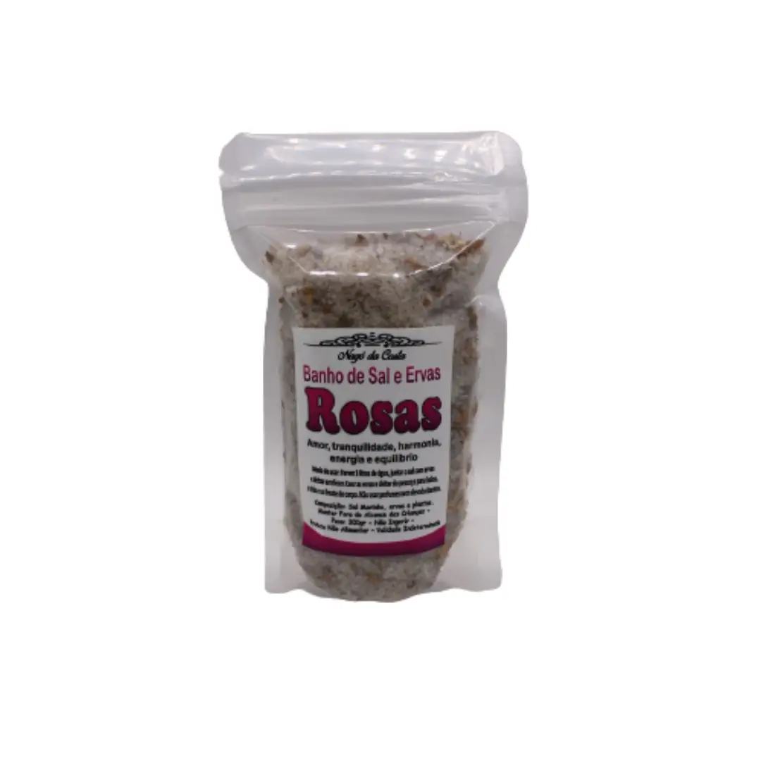 Banho Sal e Ervas Rosas 300gr