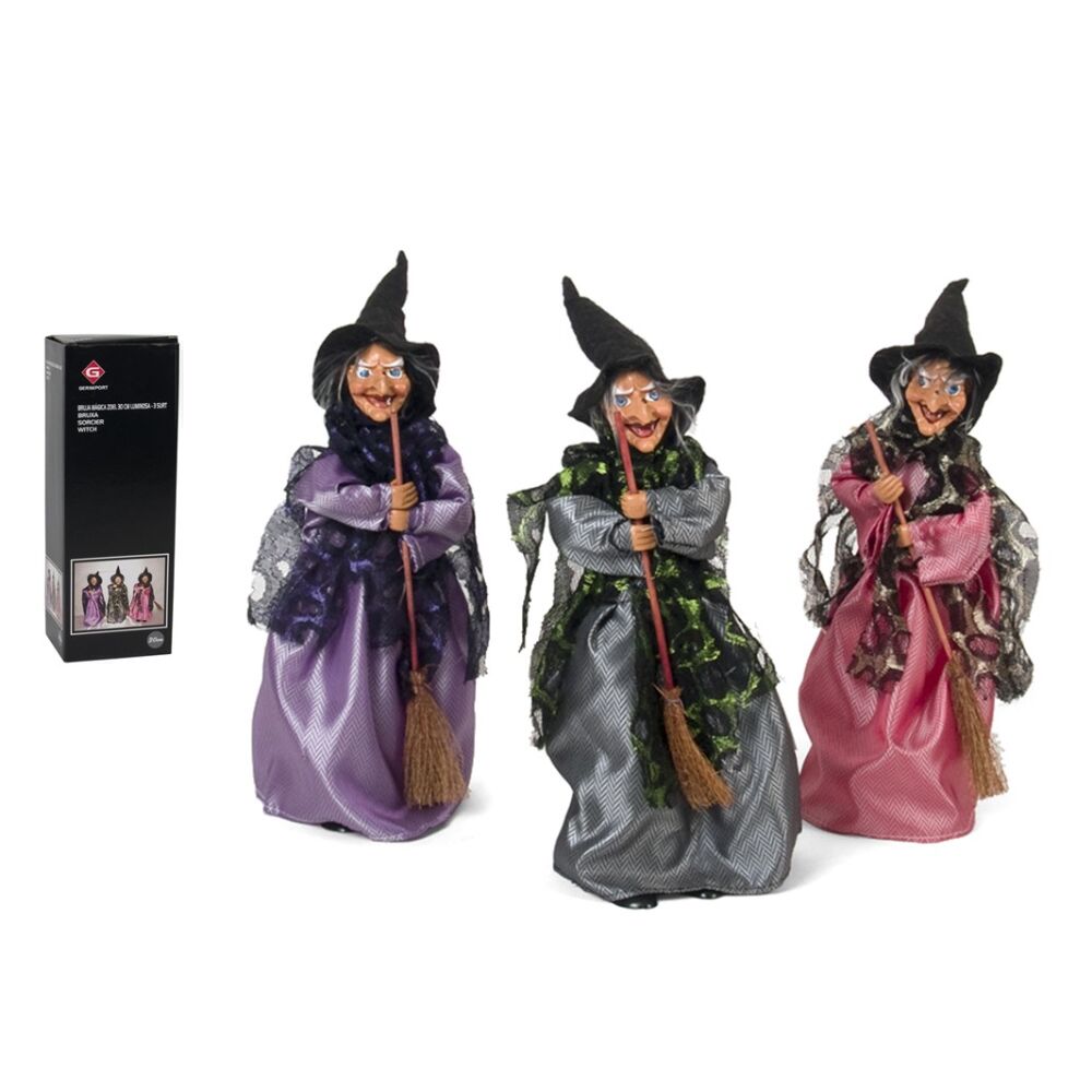 Bruxa Magica Luminosa 30cm (3 unid Sortidas)