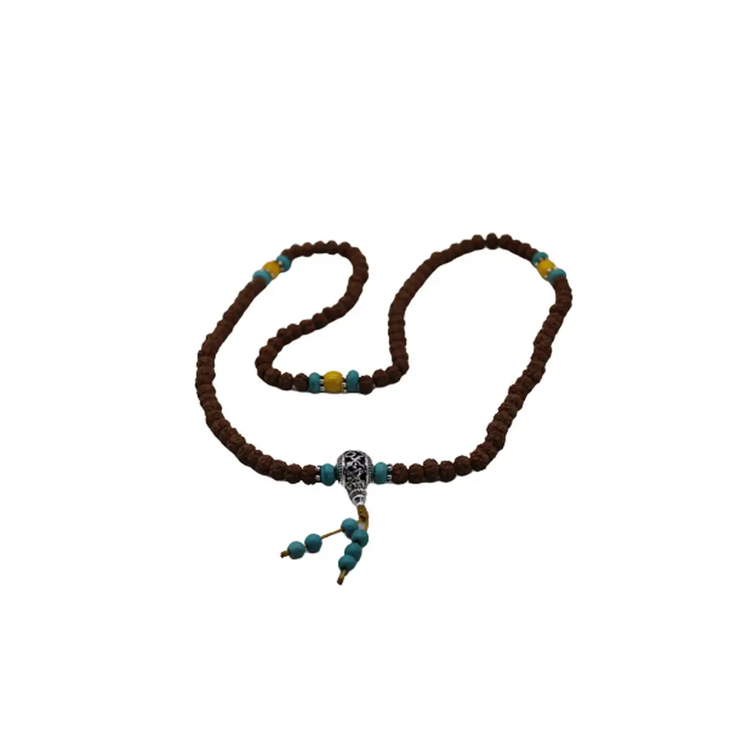 Colar Rudraksha com Pedra