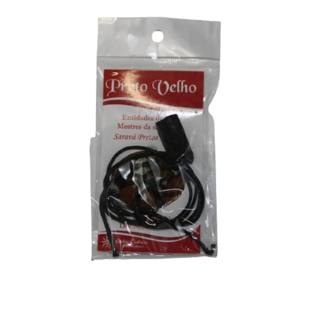 Pingente Preto Velho c/ Cordão