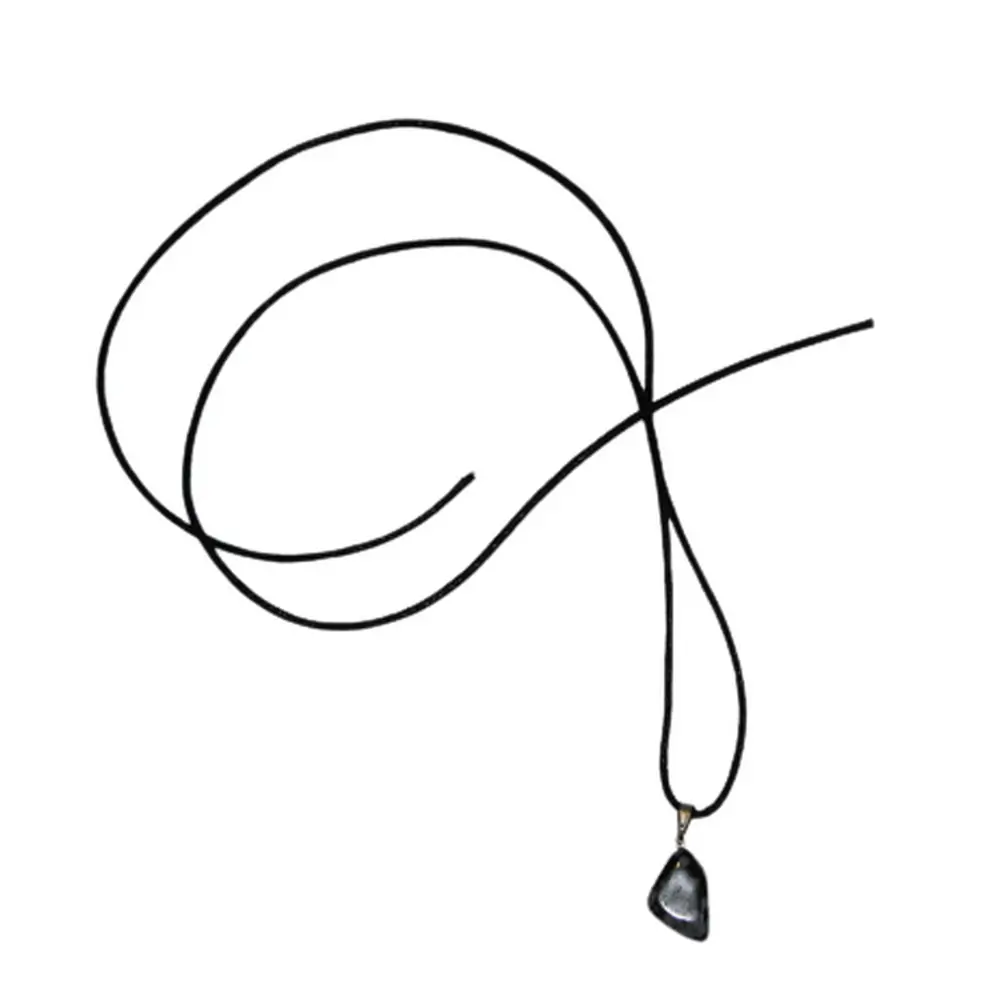 Pingente Obsidiana Flocos c/ Cordão