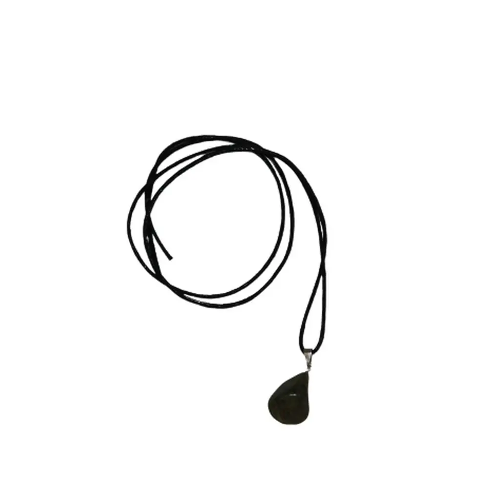 Pingente Jaspe Verde c/ Cordão