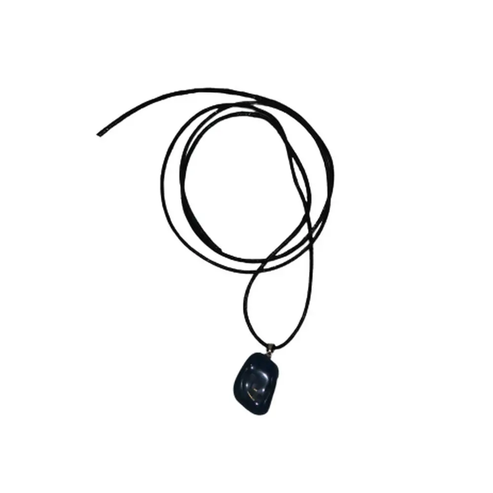 Pingente Ágata Azul c/ Cordão