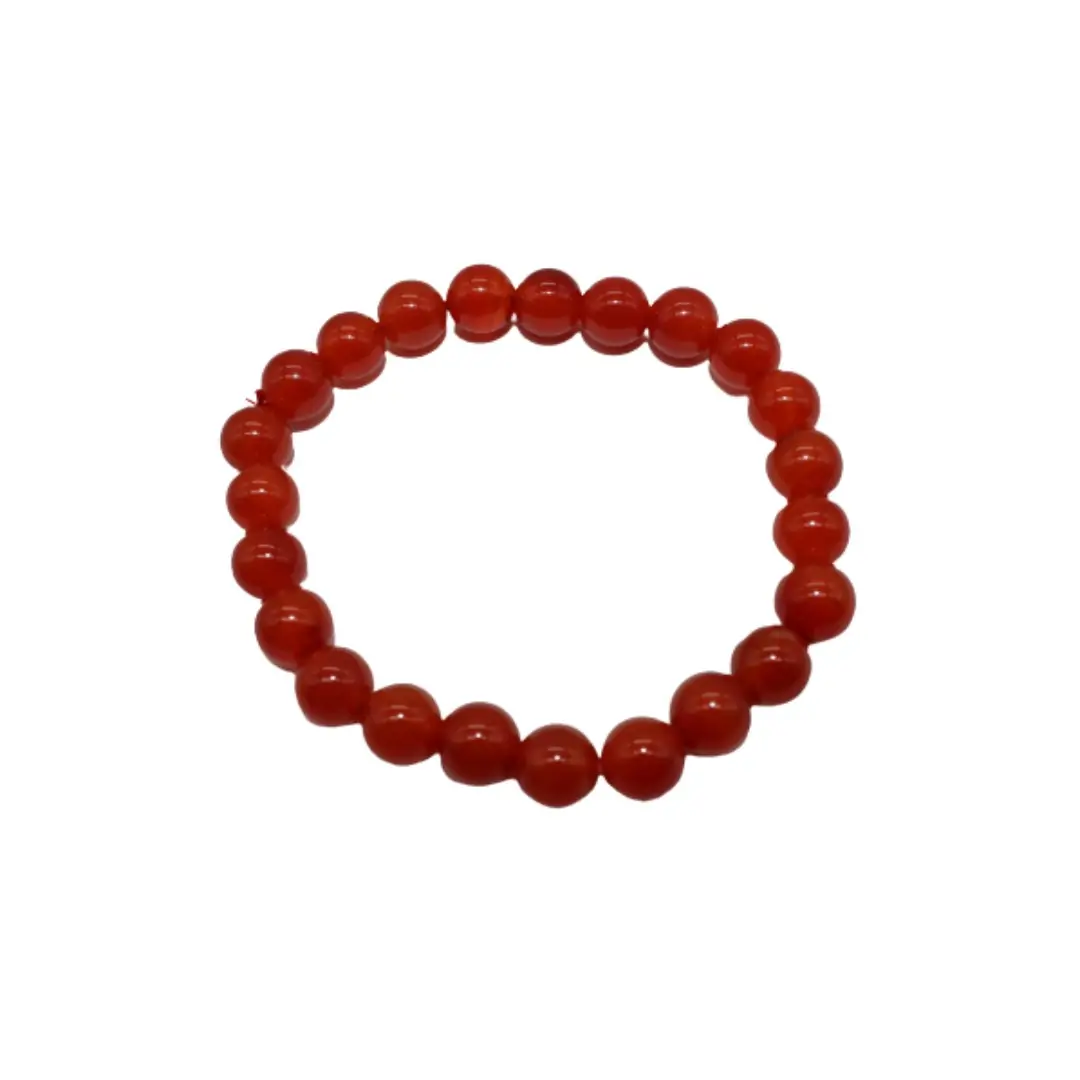 Pulseira Cornalina Bola 8mm