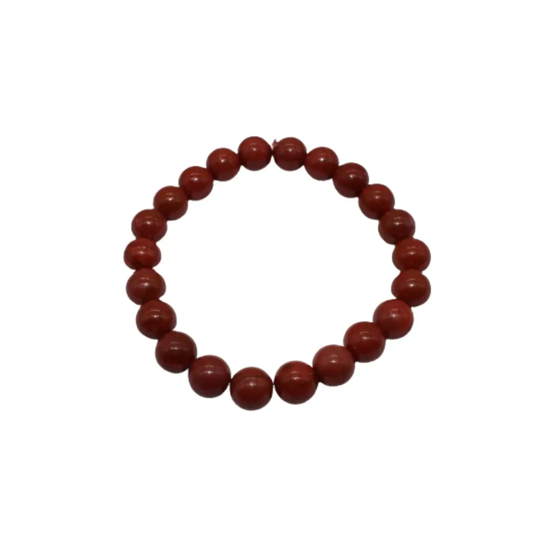 Pulseira Jaspe Vermelho Bola 8mm