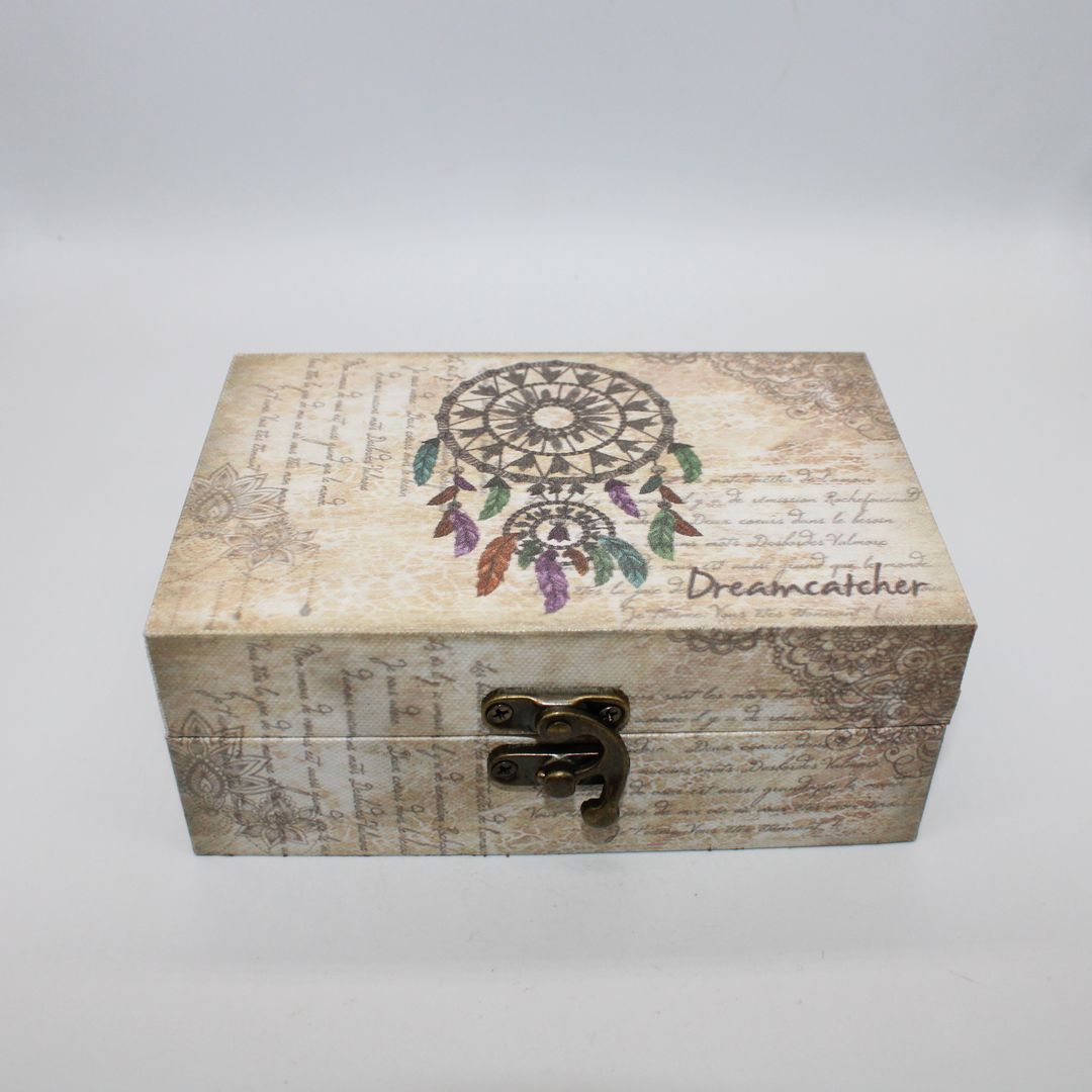 Caixa retangular Caca Sonhos 15x10x11cm