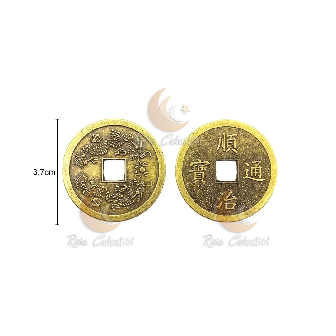 Moedas Feng Shui 3,7cm