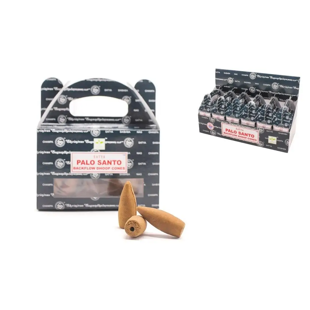 Incenso Cone Pau Santo Backflow Doop 24 pcs (und)