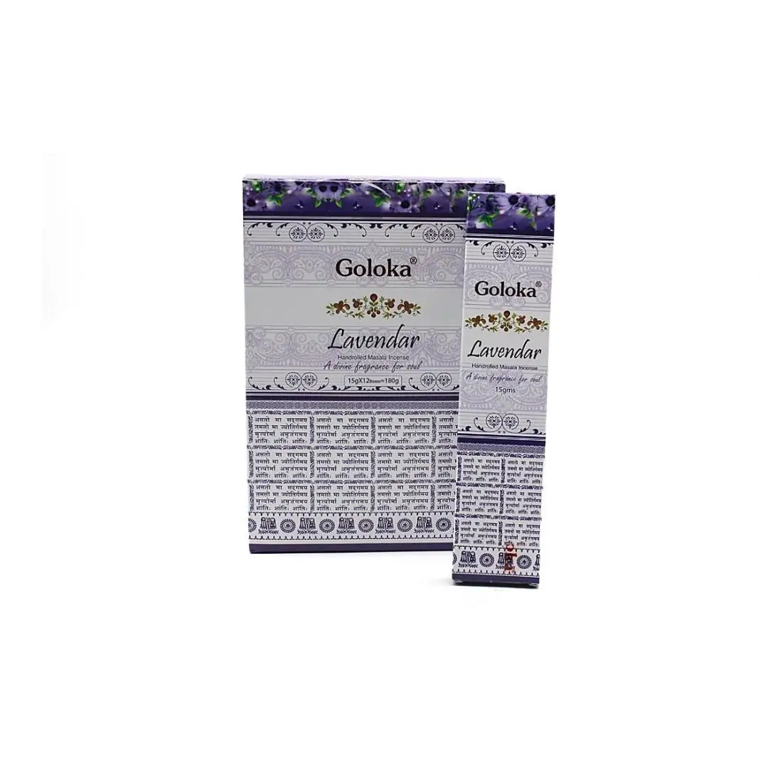 Incenso Goloka Natures Lavender 15gr (12 und)