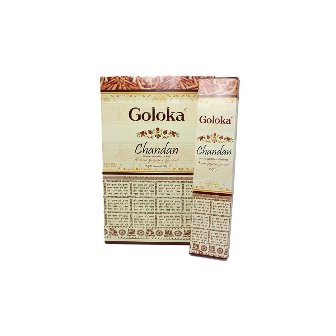 Incenso Goloka Chandan-Sandalo 15gr (und)