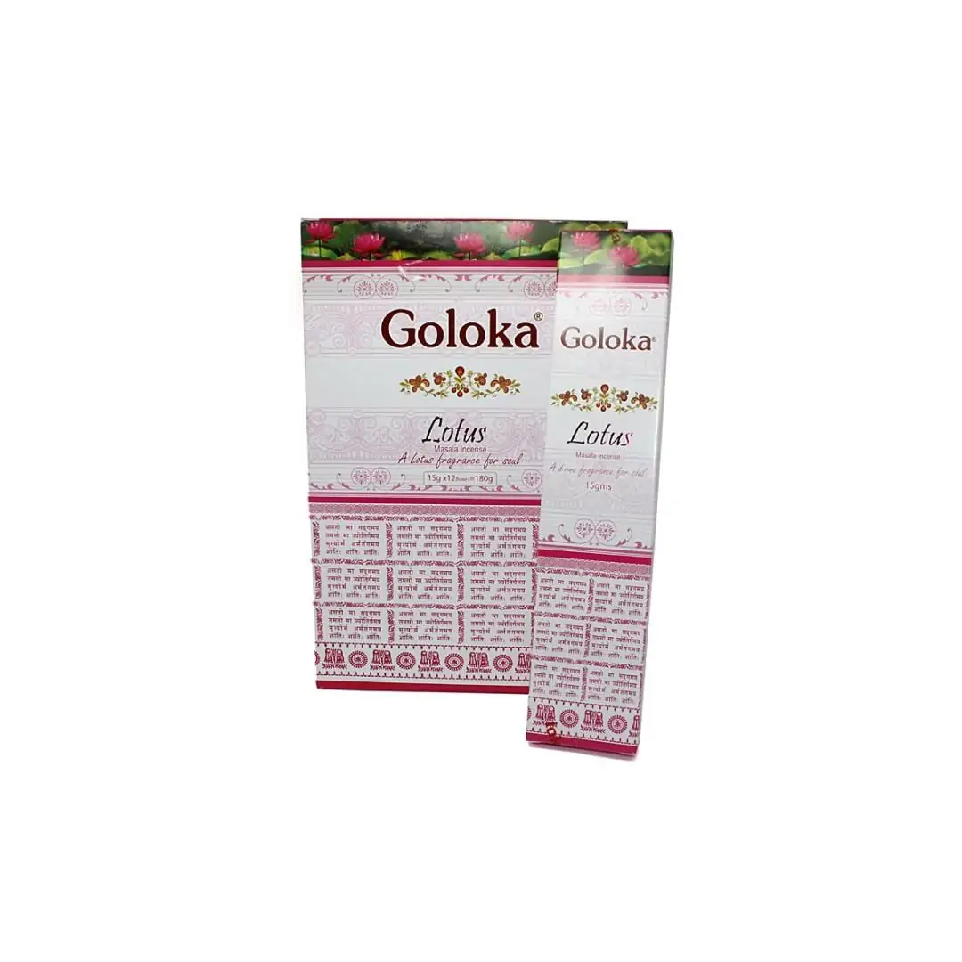 Incenso Goloka Lotus 15gr (12 und)