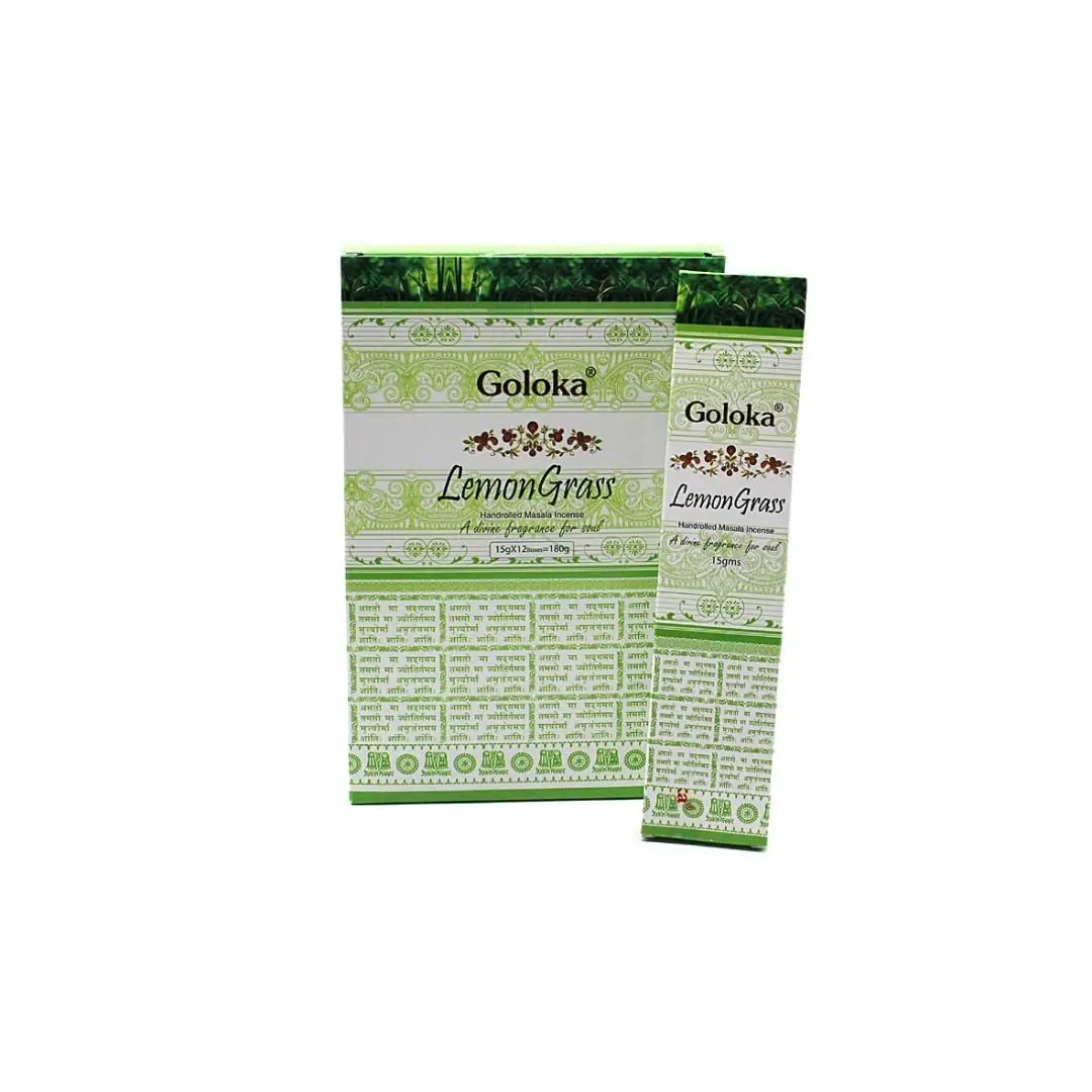 Incenso Goloka Lemon Grass 15gr (12 und)
