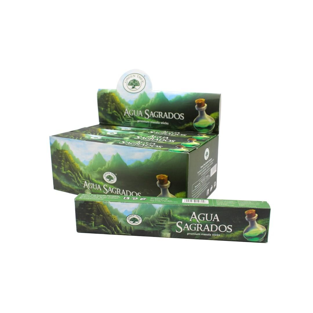 Incenso Green Tree Aguas Sagradas 15gr (12 und)