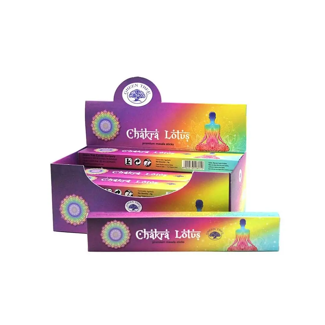 Incenso Green Tree Chackra Lotus 15gr (und)
