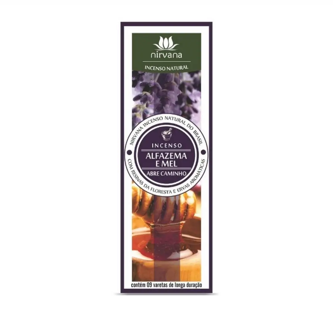 Incenso Nirvana Alfazema e Mel (12 und)