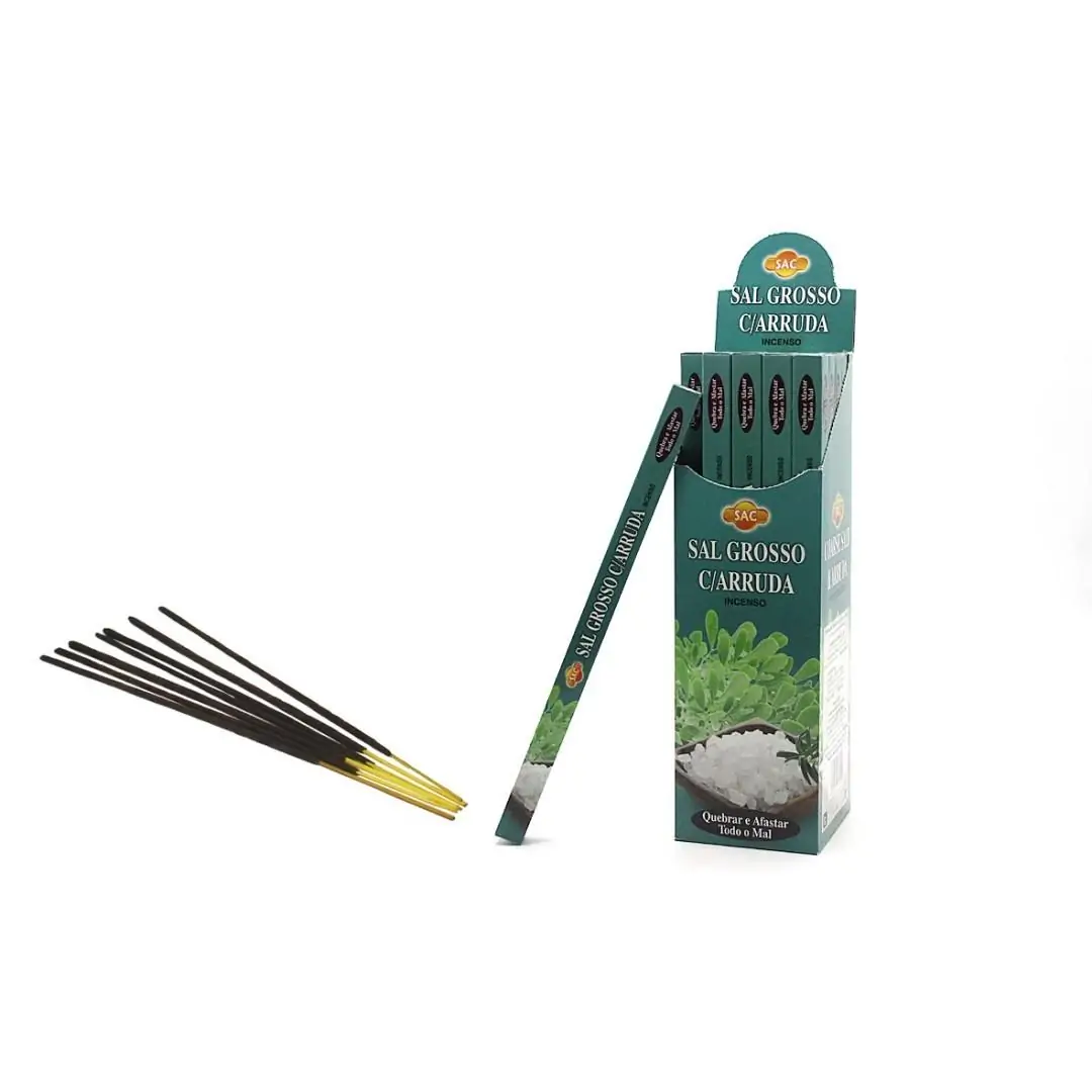 Incenso SAC Sal Grosso com Arruda (25 und)