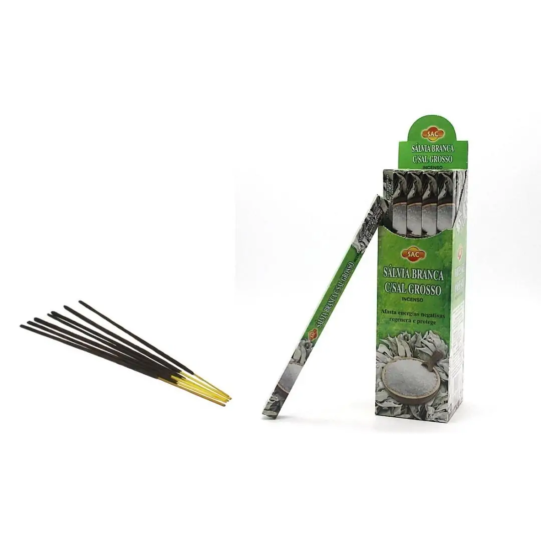 Incenso SAC Salvia Br. com Sal Grosso (25 und)