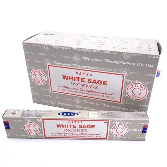 Incenso Satya White Sage 15gr (12 und)