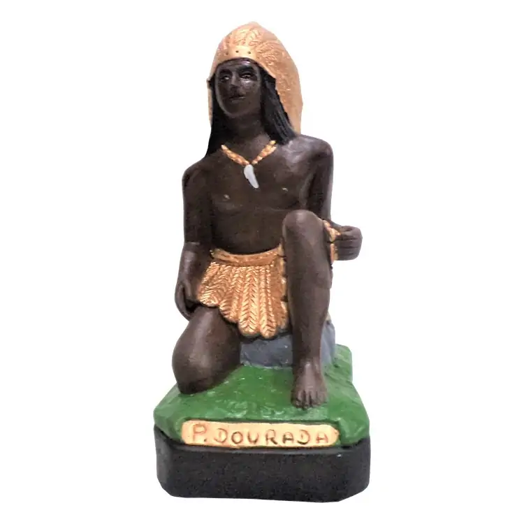 Caboclo Pena Dourada 20 cm