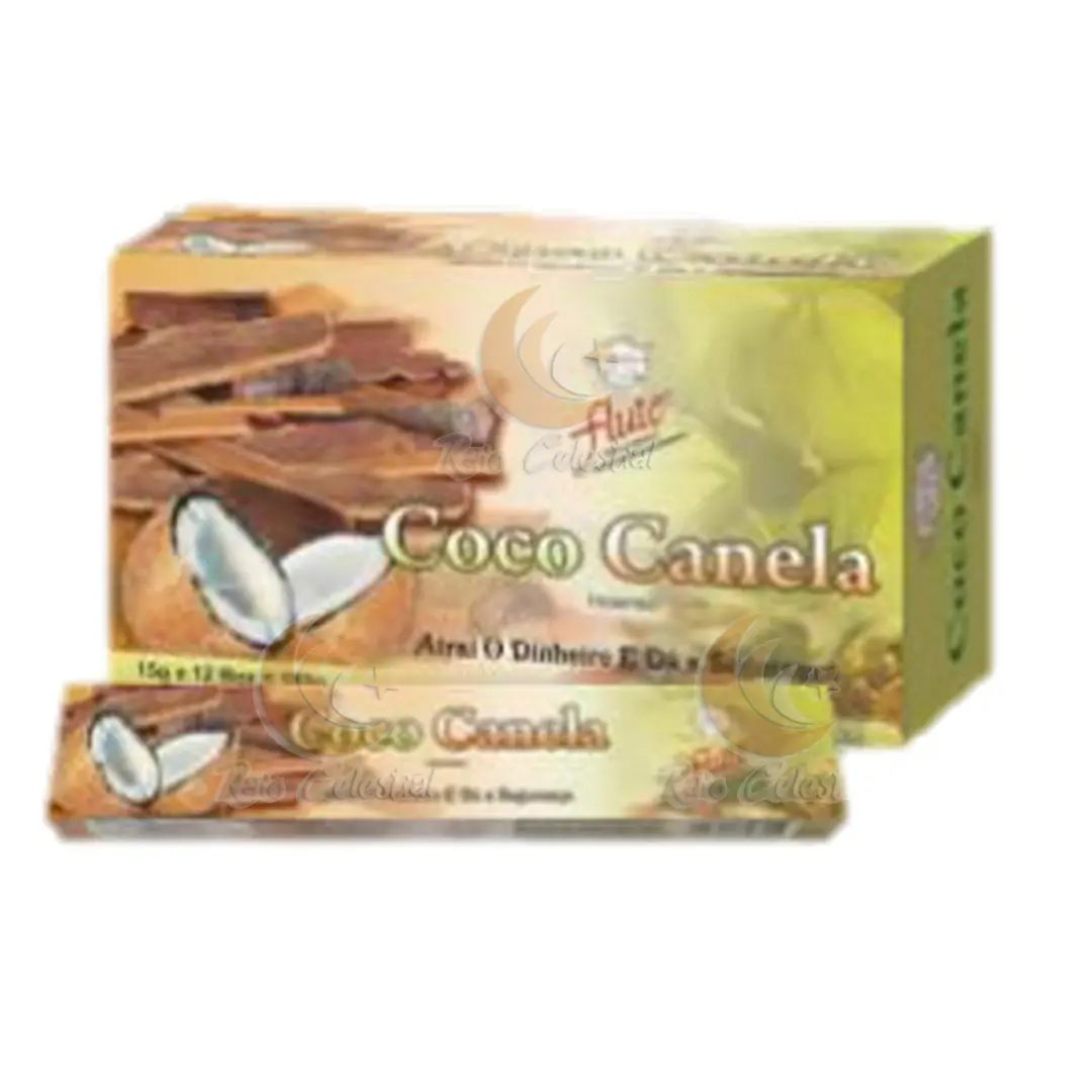 Incenso Flute Coco e Canela (12 und)