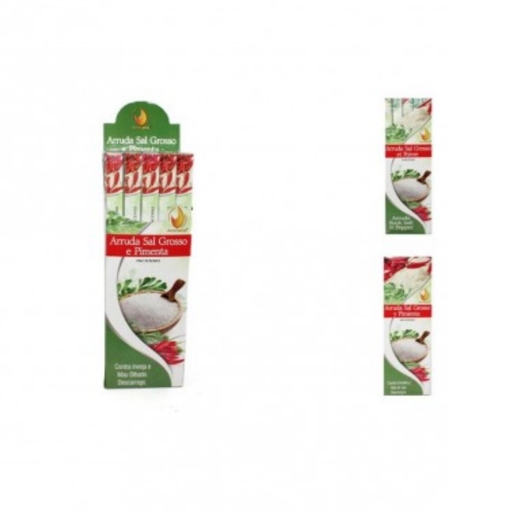 Incenso Aromarte Arruda, Sal Grosso e Pimenta (25 und)