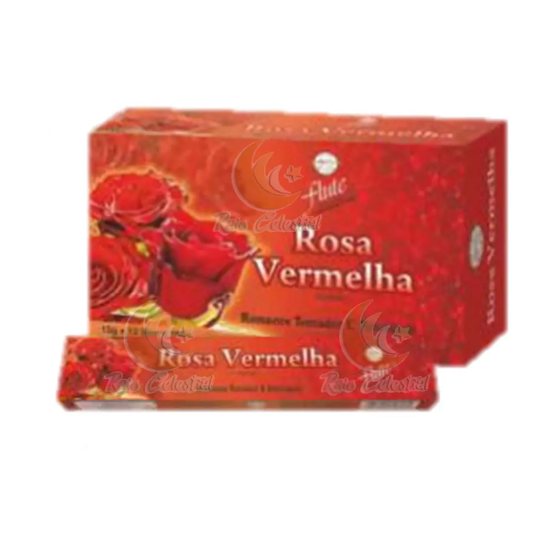 Incenso Flute Rosa Vermelha (12 und)