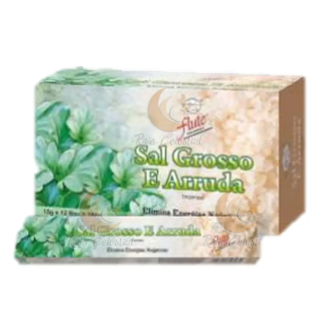 Incenso Flute Sal Grosso e Arruda (12 und)