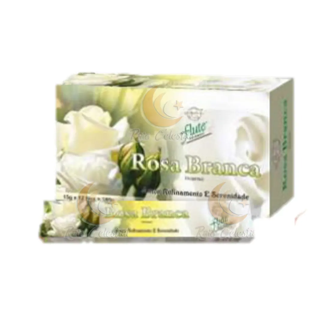 Incenso Flute Rosa Branca (12 und)