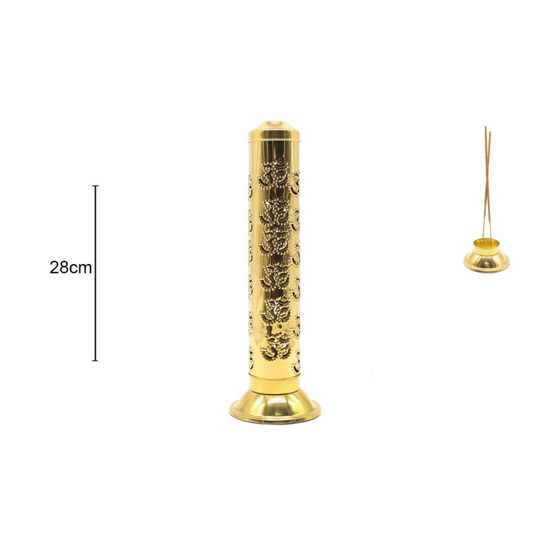 P.Incenso Torre Metal 28cm
