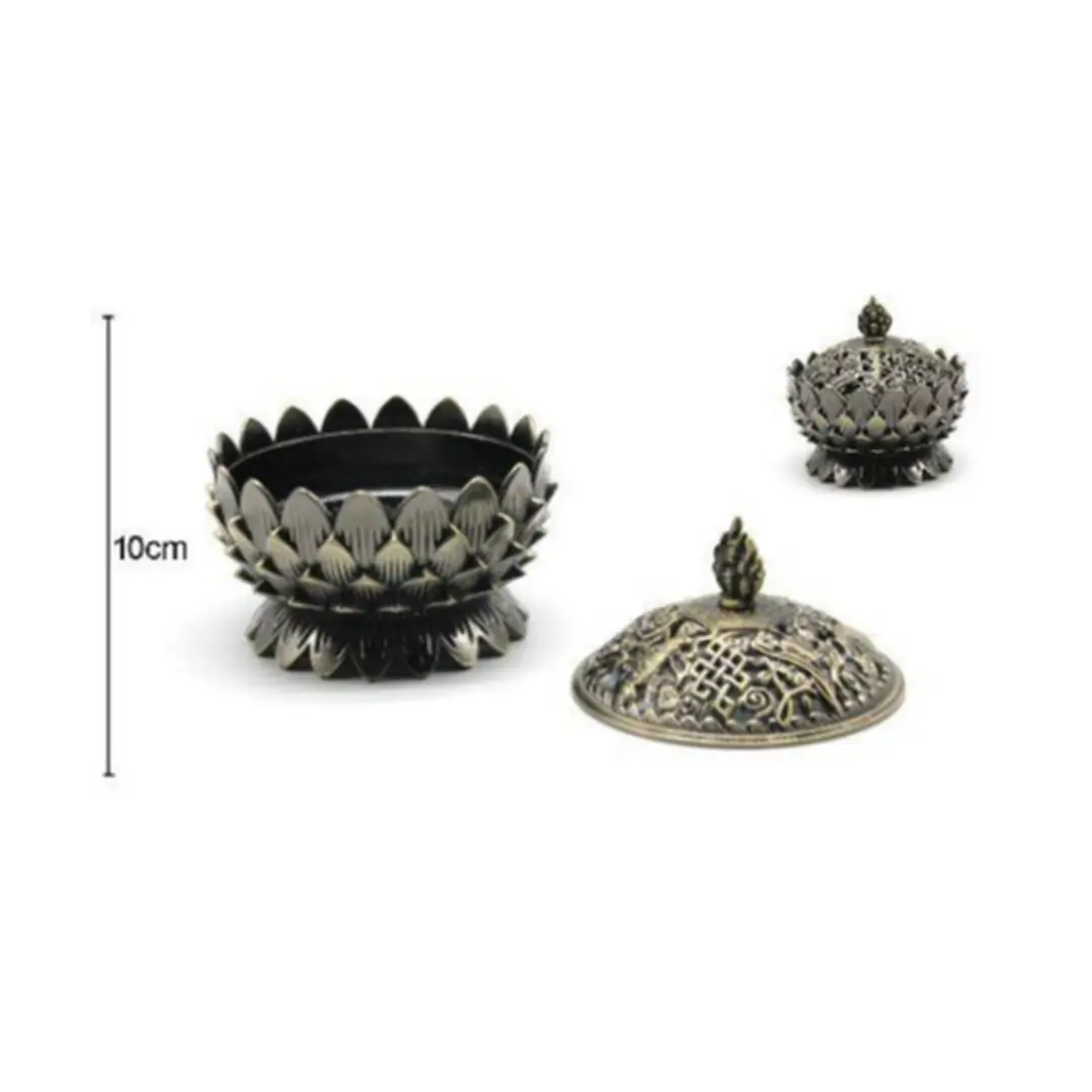 Incensario Ferro Dourado 10x9cm