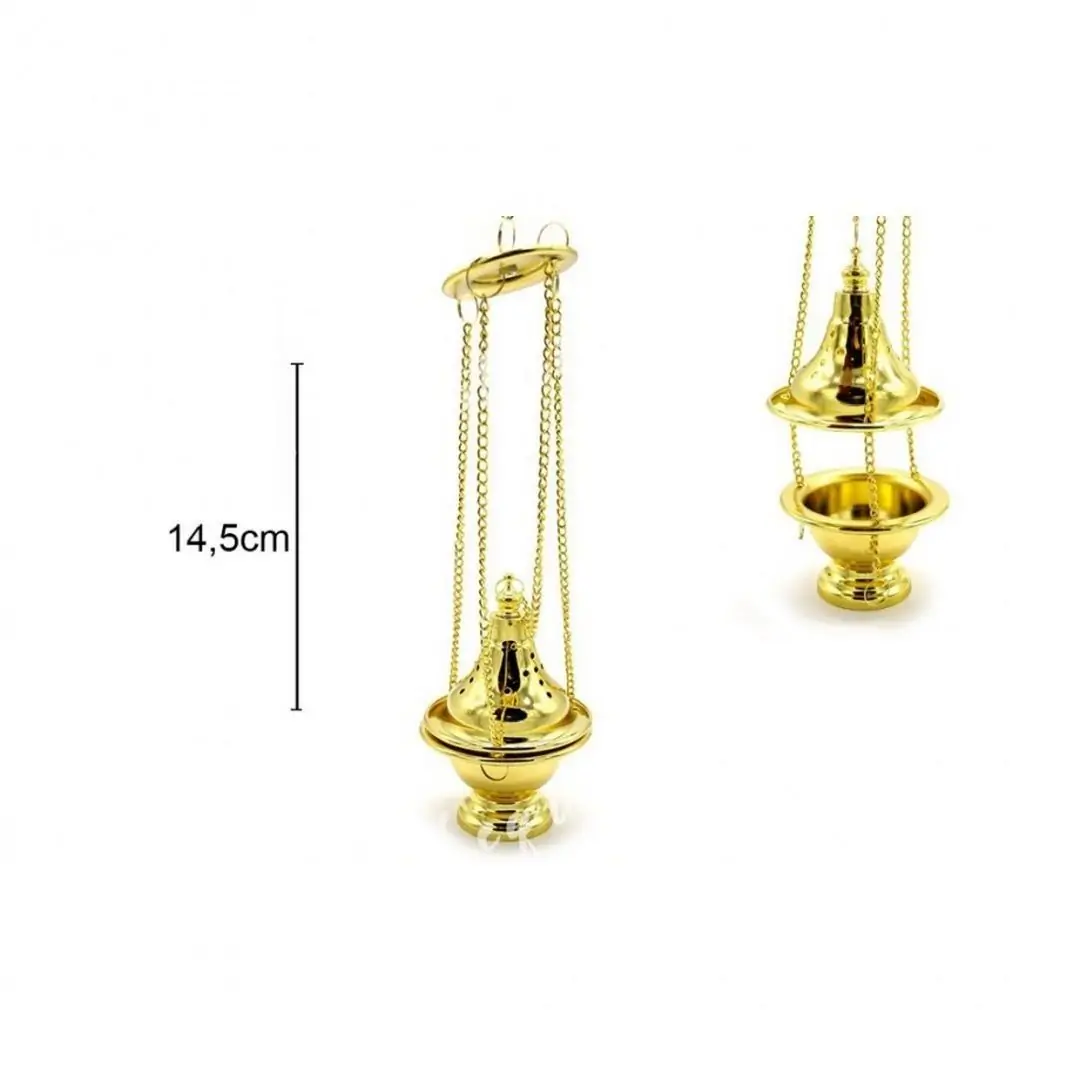 Queim. Inc. Metal Dourado 8,5x14,5