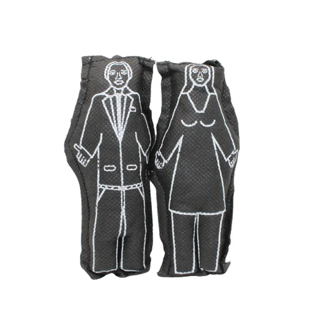 Casal Boneco de Pano Preto