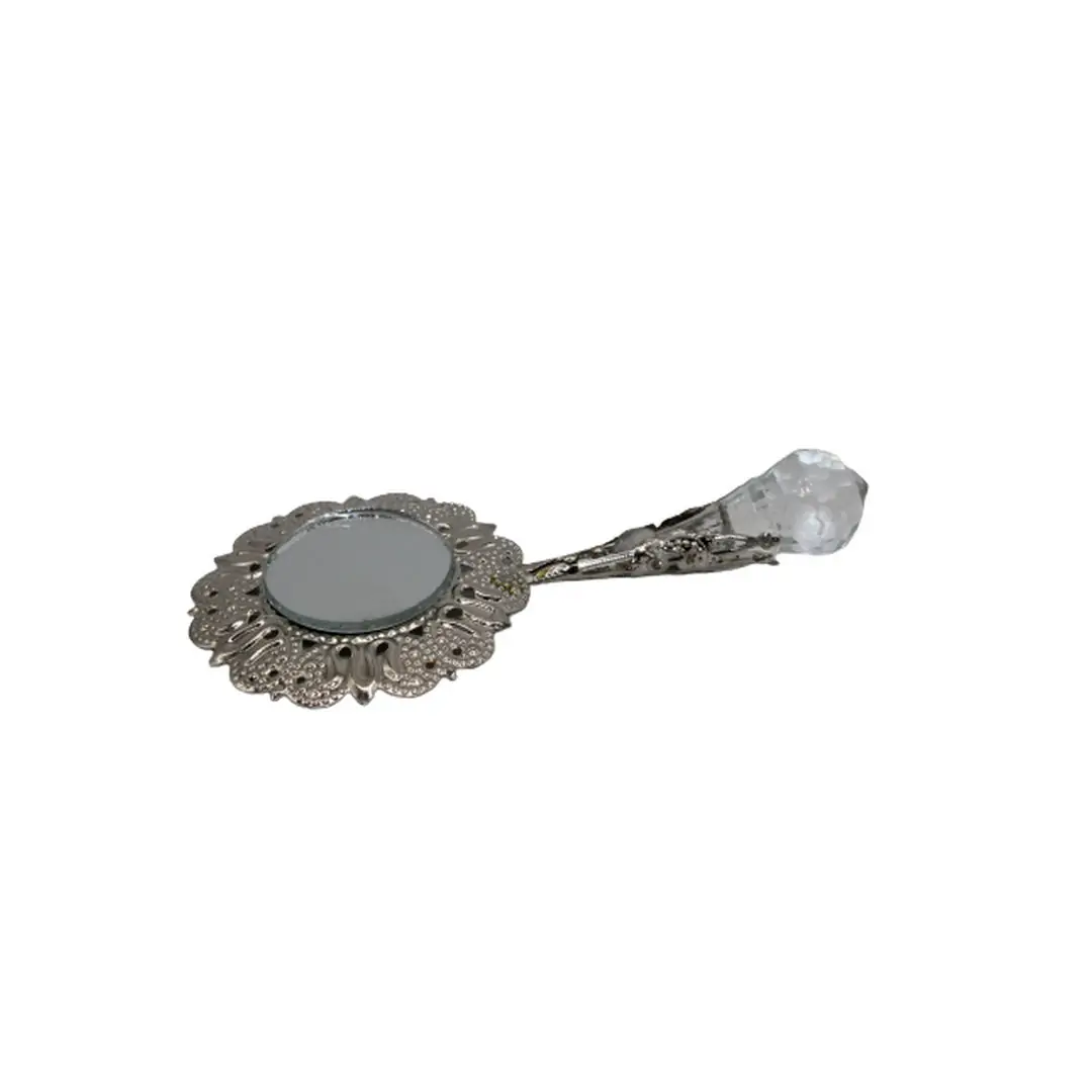 Abebe Prateado c/ Pedra 12cm