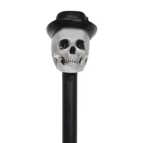 Bengala Caveira Cartola Preta BAHIA 90cm