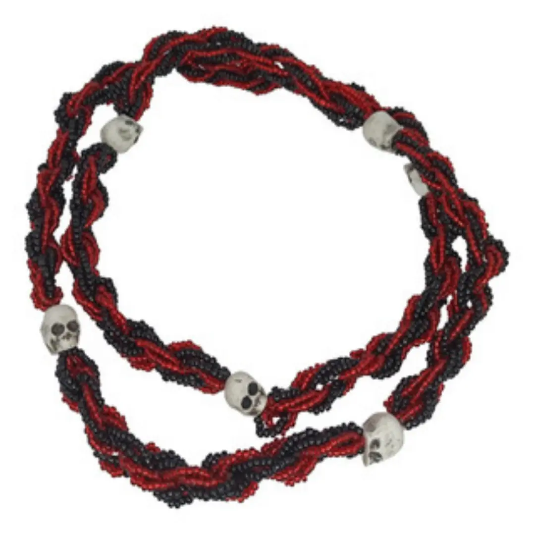 Braja Preto e Vermelho c/Caveiras