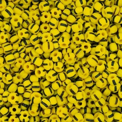 Missangão Amarelo e Preto 500gr