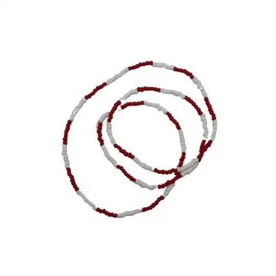 Guia Missangão Branco e Vermelho