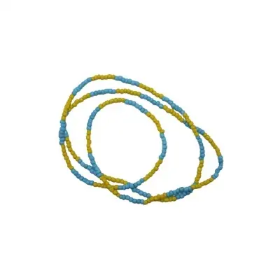 Guia Missangão Amarelo e Azul Celeste